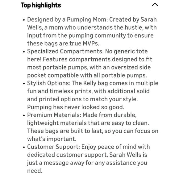 Sarah Wells Kelly Convertible Breast Pump Bag Backpack Gray Polka Dot - Picture 13 of 15